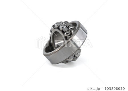 Close-up of tapered roller bearings or ball bearings 103898030