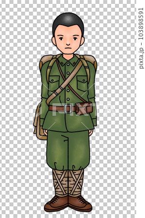 坊主頭の兵隊 緑 坊主頭の兵隊 緑 103898591