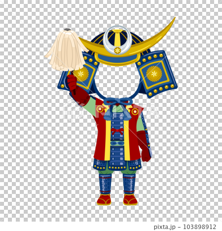 鎧飾り　顔出しパネル2 103898912