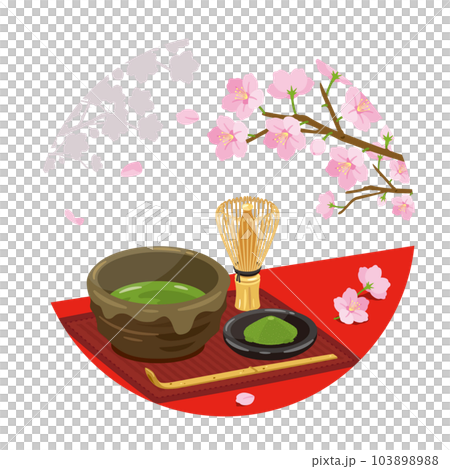 桜　お茶セット 1-3　円型 103898988