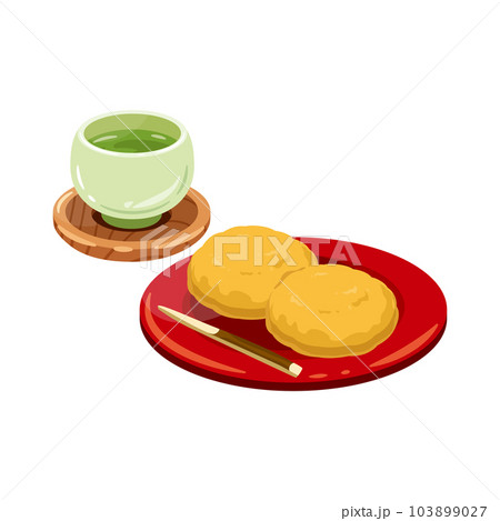 お茶　きな粉　おはぎ1 103899027