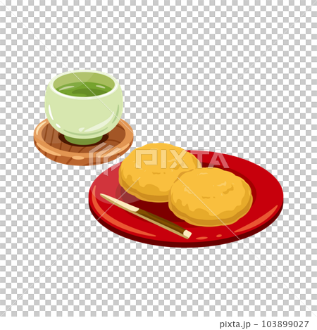 お茶　きな粉　おはぎ1 103899027