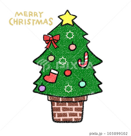 クリスマスツリーのイラスト 103899102