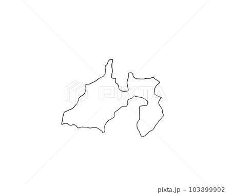 静岡県 シンプル地形地図 静岡県 シンプル地形地図 103899902