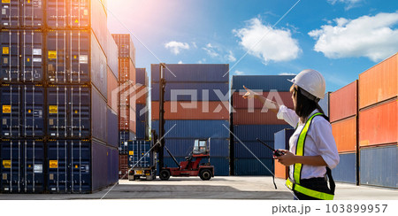 Logistic Export Import Concept 103899957