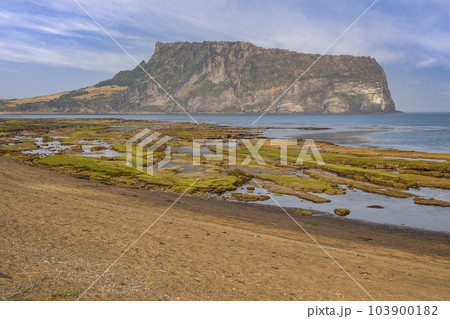 Jeju Island South Korea, nature landscape at Seongsan Ilchulbong 103900182