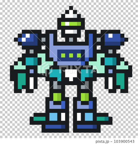 Pixel art of the original robot ③ 103900543