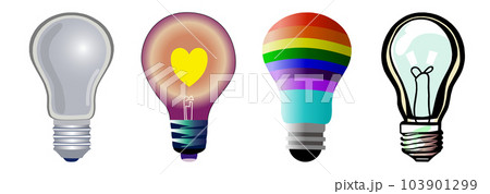 light bulb set,電球セット②,PNG light bulb set,電球セット②,PNG 103901299