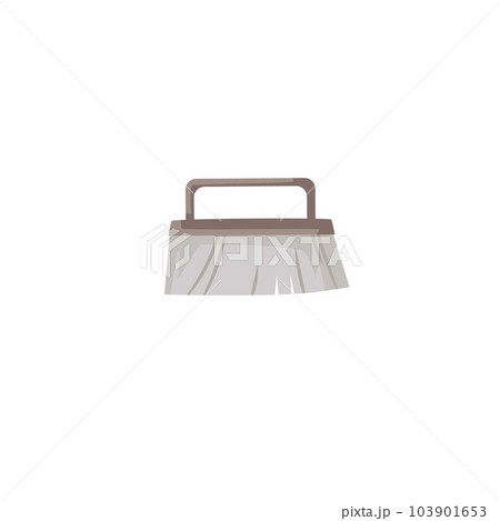 Brush for clothes and shoes flat vector illustration isolated on background. 103901653