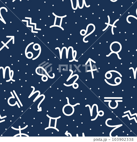 Astrology seamless pattern with zodiac signs Astrology seamless pattern with zodiac signs 103902338