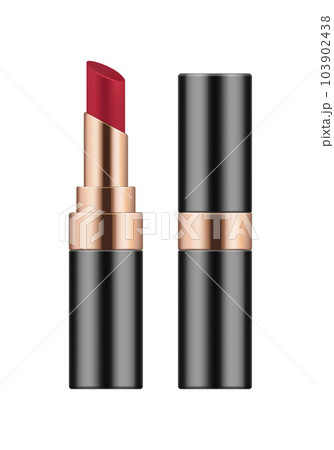 Vector realistic sexy red lipstick. 103902438