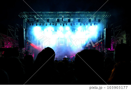 Live concert stage lights Live concert stage lights 103903177