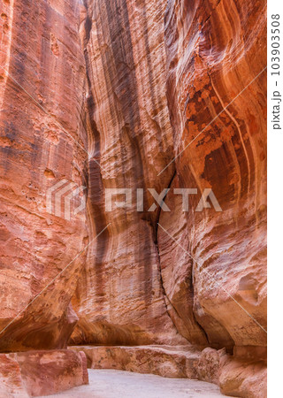 The Siq canyon, Petra, Jordan 103903508