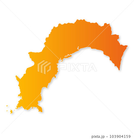 高知県地図 103904159