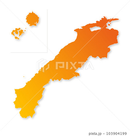 島根県地図 103904199