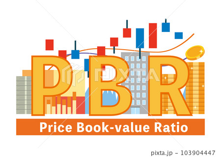 PBR(Price Book-value Ratio)の文字イラスト PBR(Price Book-value Ratio)の文字イラスト 103904447