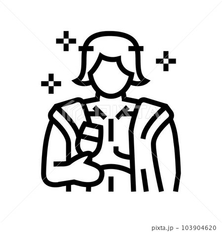 dionysus greek god ancient line icon vector illustration dionysus greek god ancient line icon vector illustration 103904620
