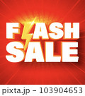 Flash sale banner template design for web or social media. 103904653
