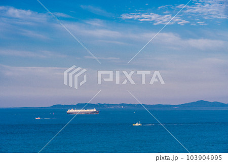 【愛知県田原市】伊良湖水道・航行する船舶 103904995