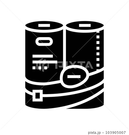 white roll paper towel glyph icon vector illustration white roll paper towel glyph icon vector illustration 103905007