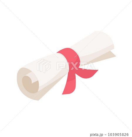 Diploma tied with a bow Congratulations to university graduates Diploma tied with a bow Congratulations to university graduates 103905826