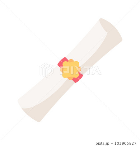 Diploma tied with a bow Congratulations to university graduates Diploma tied with a bow Congratulations to university graduates 103905827