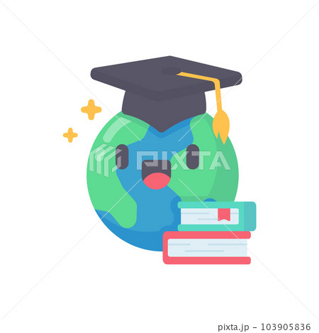 globe on book The concept of learning from reading books to develop knowledge. 103905836