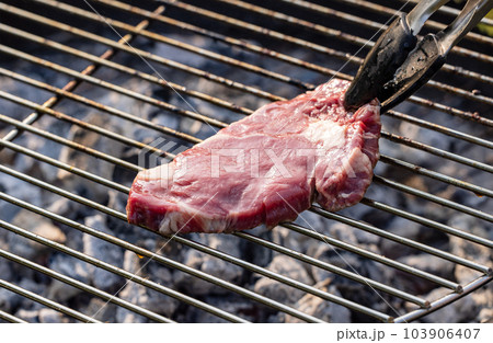 fresh raw beef steak 103906407