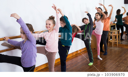 Children studying ballet Children studying ballet 103906970