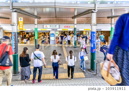 川崎市の都市風景　溝の口駅 103911911