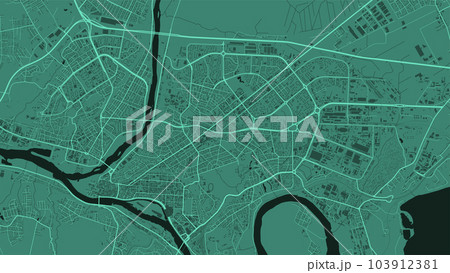 Kaunas city background map, green urban area municipal map, 1920 1080. River Neman and Neris, roads and railway, buildings and parks. Kaunas city background map, green urban area municipal map, 1920 1080. River Neman and Neris, roads and railway, buildings and parks. 103912381