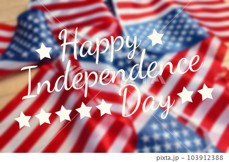 Happy Fourth of July USA Flag 103912388