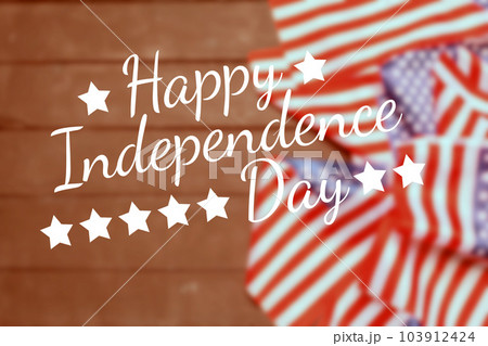 Happy Fourth of July USA Flag 103912424