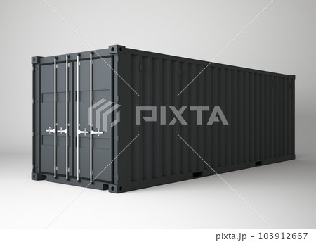 3d rendering of gray container cargo on white background 3d rendering of gray container cargo on white background 103912667
