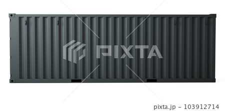 3d rendering of gray container cargo on white background 3d rendering of gray container cargo on white background 103912714