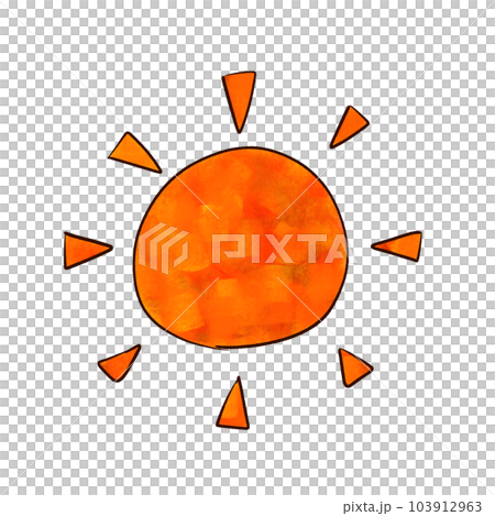 水彩手繪陽光插畫 103912963