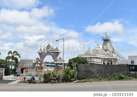 Rear view of Shree Ashapura Mataji temple in Pune, one of the top Temples in Kondhwa Khurd. Maharashtra 103913105