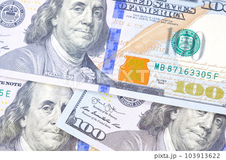 アメリカ合衆国ドルの100ドル紙幣 103913622