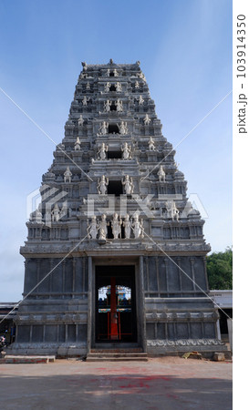 Beechupally Anjaneya Swamy Temple Gopura, Dedicated to Lord Hanuman about 200 years old, Telangana, India Beechupally Anjaneya Swamy Temple Gopura, Dedicated to Lord Hanuman about 200 years old, Telangana, India 103914350