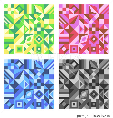 幾何学模様 セット ケース付