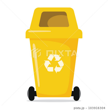 olorful recycle bin isolated on white background. Garbage different types icons. Waste separation. 103916304