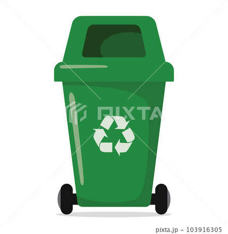 olorful recycle bin isolated on white background. Garbage different types icons. Waste separation. 103916305