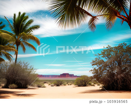 Desert tropical watercolour vintage color. Desert tropical watercolour vintage color. 103916565