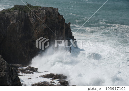 台風後の荒れた海 台風後の荒れた海 103917102