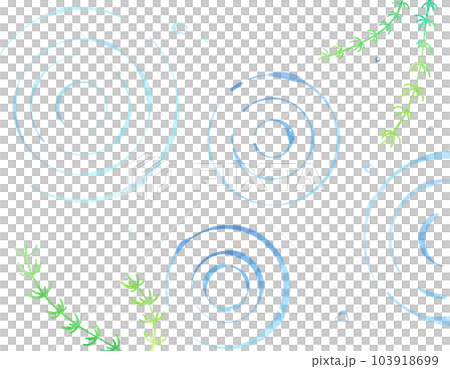 Background material of aquatic plants and watermarks 103918699