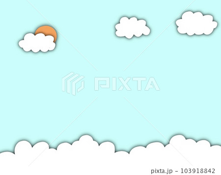 Clouds in sky and shine from back 103918842