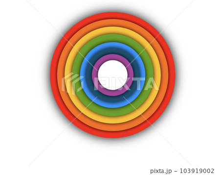 rainbow in the circle, Rainbow Circle Vector Illustration 103919002