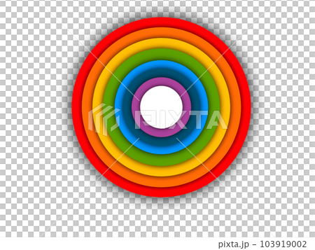 rainbow in the circle, Rainbow Circle Vector Illustration 103919002