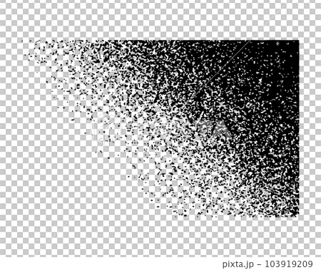 粒子の粗いグラデーションのベクターイラスト（オーバーレイテクスチャー） 103919209