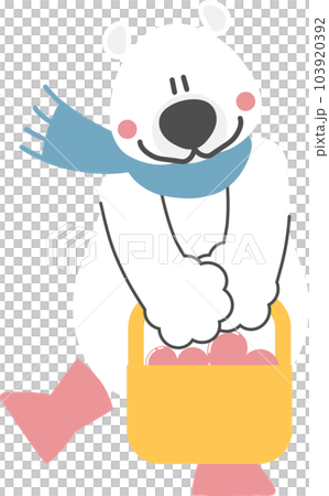 happy valentine's day with polar bear and heart, love concept, flat png transparent element character design happy valentine's day with polar bear and heart, love concept, flat png transparent element character design 103920392